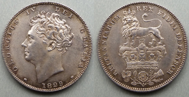 George IV 1829 sixpence